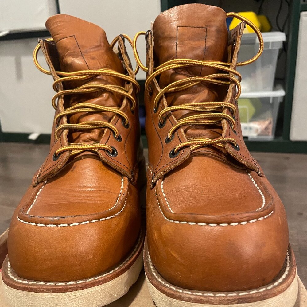 RED WING MOC TOE 875 BOOTS 10 EE ORO LEGACY
